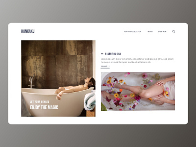 Essential Oils Website Concept concept design design designer landing page landing page ui minimal ui ux web website