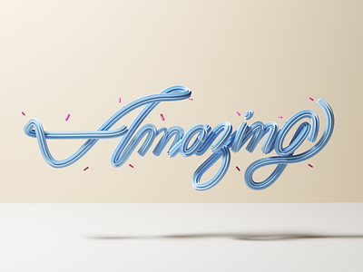 Humm amazing 3d calligraphy lettering letters type