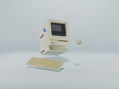 Macintosh Classic 3d c4d design mac ui