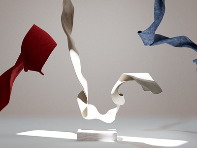Cloth Testing 3d abstract cloth design redshift