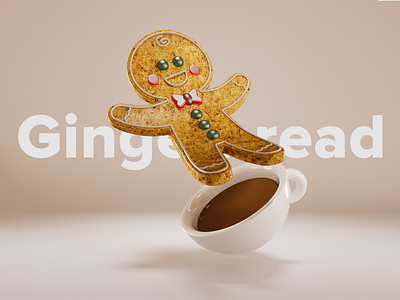 Do you like gingerbread cookies? 3d design gingerbread illustration xmas