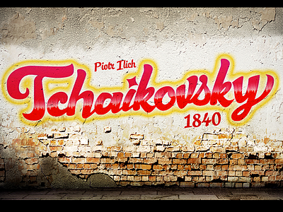 Tchaikovsky classical lettering music tchaikovsky