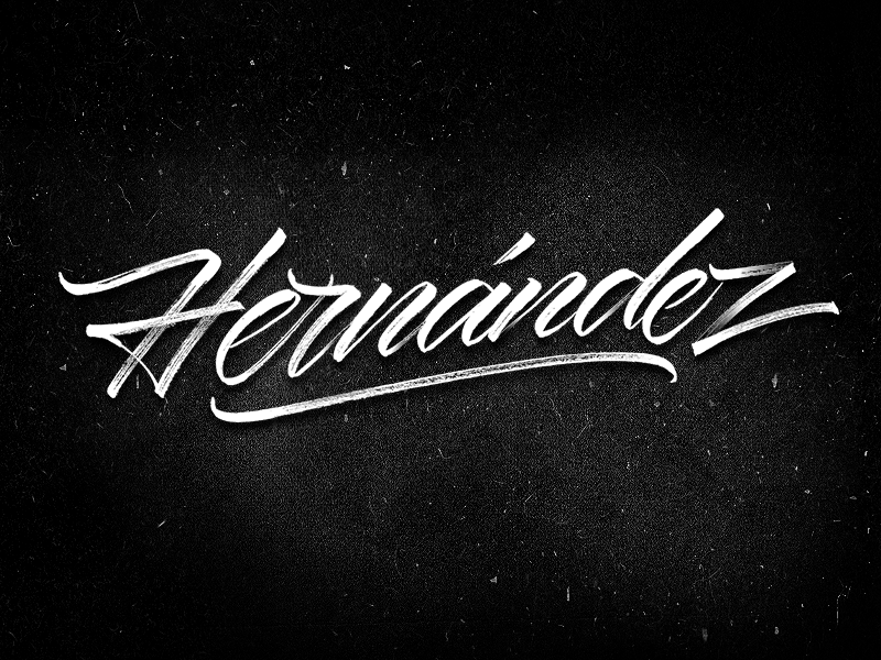 hernandez-lettering-by-daniel-hosoya-on-dribbble