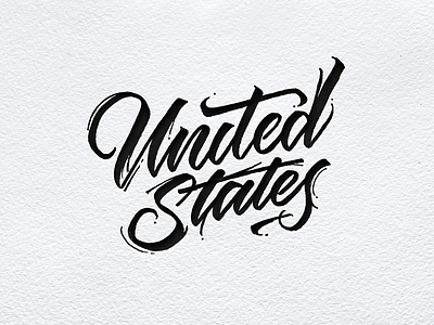 United States country lettering usa