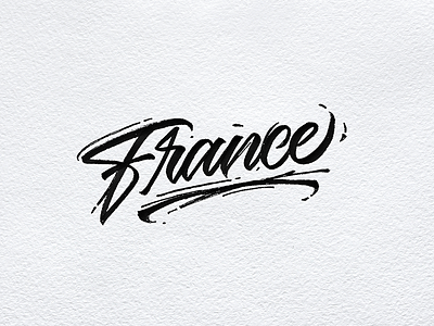 France country france lettering type
