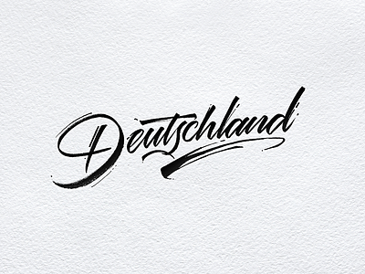 Deutschland country deutschland lettering type