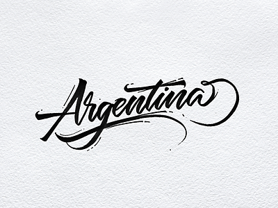 Argentina argentina country lettering type