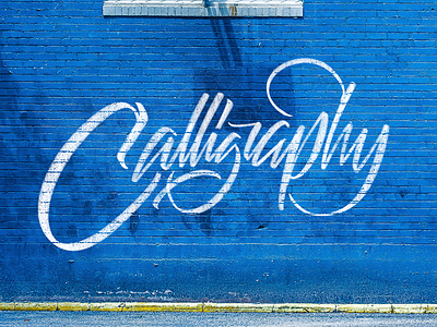Calligraphy blue calligraphy graffiti lettering type