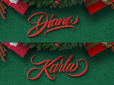 Naming with Felt christmas felt lettering name type xmax