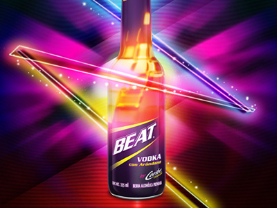 Beat beat design future lights space tron vodka