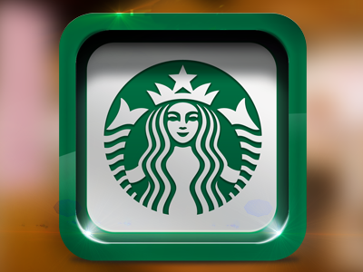 Icon Starbucks app green icon starbucks