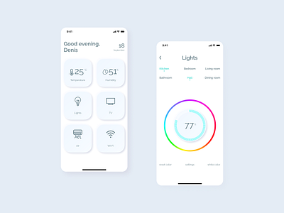 Daily UI #021 - Home monitoring dashboard app concept dailyui design figma ui uidesign ux uxdesign webdesign