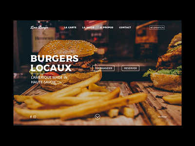 Loco Burger Project black burger burgers design food france full screen full width fullscreen home page inspiration landing page restaurant slide typography web web design web site webdesign website