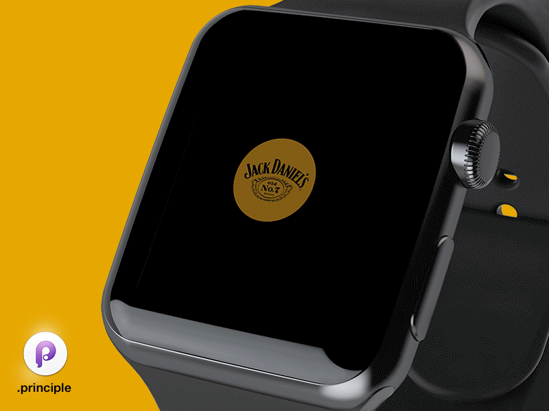 Apple Watch - Jack Daniel's Card - Gif animation app apple watch card freebie gif interaction jackdaniels principle simple ux visual