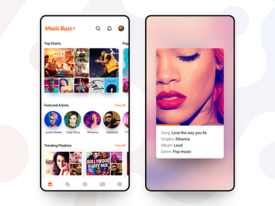 Music Buzz #2 - music app design