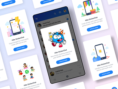 Hike sticker online chat app