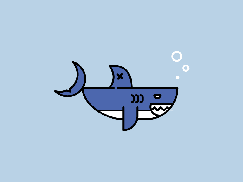 Shark Illustration by Sebastian Muñoz on Dribbble