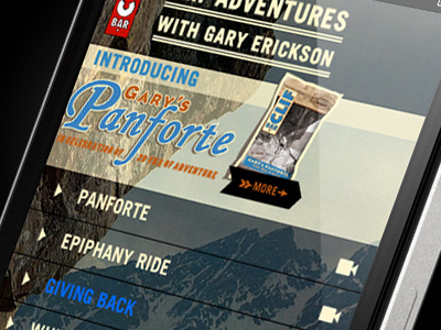 Clif Adventures Mobile Website clif bar mobile panforte website