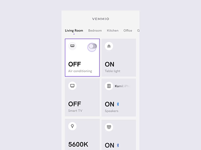 A redesign concept of the home device management app animation aplication app app ui design management minimal motion design motion graphics screen smart home ui ui design user experience userinterface