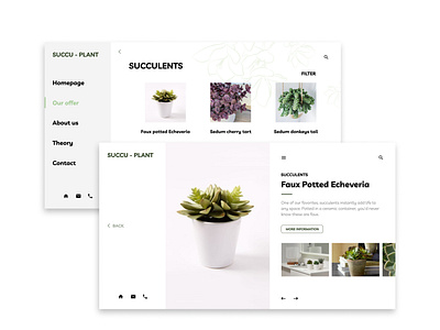 Succu-plant uidesign website