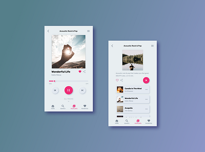 Music Player for iPhone 8 dailyui009 dailyuichallenge ui