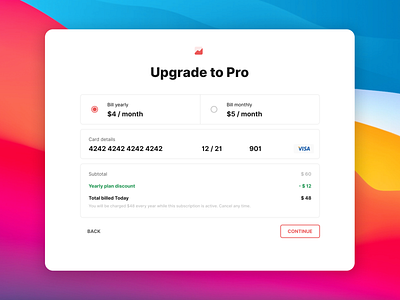 Upgrade to Pro analytics card finance metrics payments pricing thesemetrics upgrade