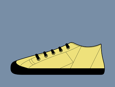 sneakers illustration branding design flat footwear illustration minimal product sneakerhead sneakers vector
