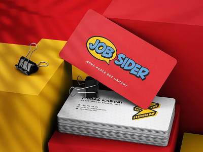Jobsider branding business card cards corporate design graphic design ui vector