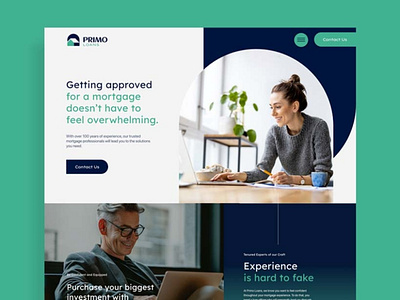 Primo Loans branding design logo ux design ux ui web web design website