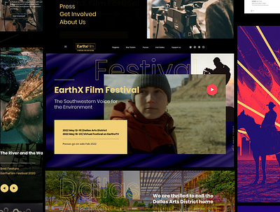 Film Festival Website figma film ui ux design ux ui web web design website xd