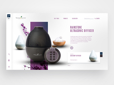 Young Living Homepage landing page uidesign ux design ux ui web web design website