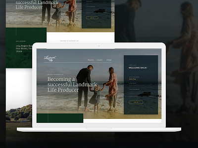 Landmark Home Page branding design landing page uidesign ux ux design ux ui web web design web designer website