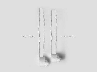 9/11 Tribute cover design print typography