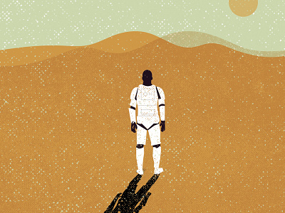 Star Wars- The Force Awakens Poster design illustration movie poster art star wars