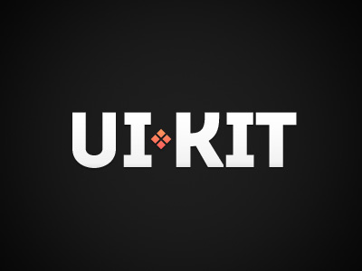 UIKIT Logo black logo logotype minimal type ui white