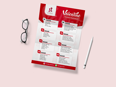 VALENTINE PROMO PACKAGE DESIGN