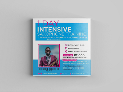 BOLU SAX TRAINING DESIGN brand identity branding design flyer graphics poster strategy typography