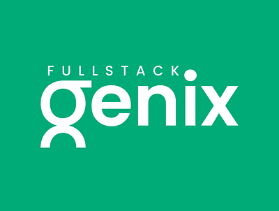 Fullstack Genix Logo branding graphic design logo