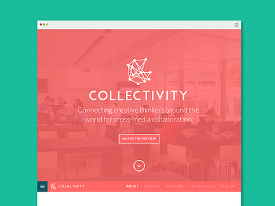 Collectivity Web App branding collaboration creatives design digital graphic design product design ui ux web app web design