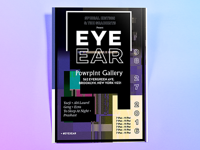 EYE x EAR Exhibition audio branding campaign collaboration design digital event experimental graphic design identity kansas city special edition co visual