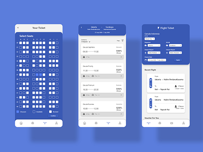 Flight Ticket app app concept app design blue clean design flight flight ticket ios light minimal mobile ticket trav ui white