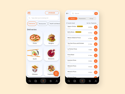 Azpop App app app deisgn business design directory food food delivery iphone mobile app design product shopping ui uidesign uiux