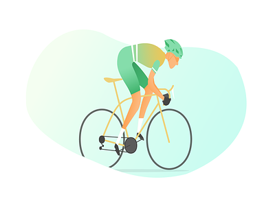 Cycling Vector Illustration app app design cover cycling design graphic design illustration modern traithlon ui ui design ux vector vector illustration