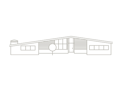 Illustrating my Mid Cent House 1950s home mid century modern