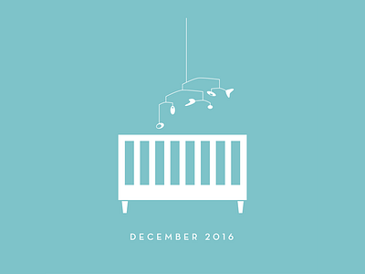 Baby Announcement for Baby Stone announcement baby crib mcm mobile modern