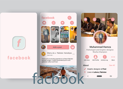 FACEBOOK UI app app design branding creative desiginspiration design design art illustration ui ui design uidesign uiux ux uxui