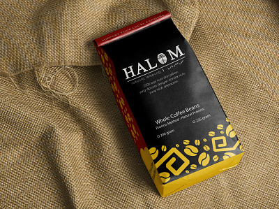 Logo Halom Coffee branding design illustration logo