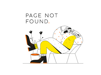 page not found 2d character characterdesign flat flat illustration illustration people ui vector webdesign website