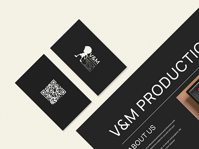Business card for V&M Productions brand branding branding design business business card businesscard card design graphic design graphic designer identity logo web design