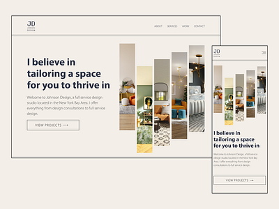 Interior Design Landing Page by Budnik Oleksii on Dribbble